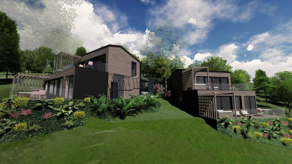 Esztergom – luxus apartmanházak látványtervei